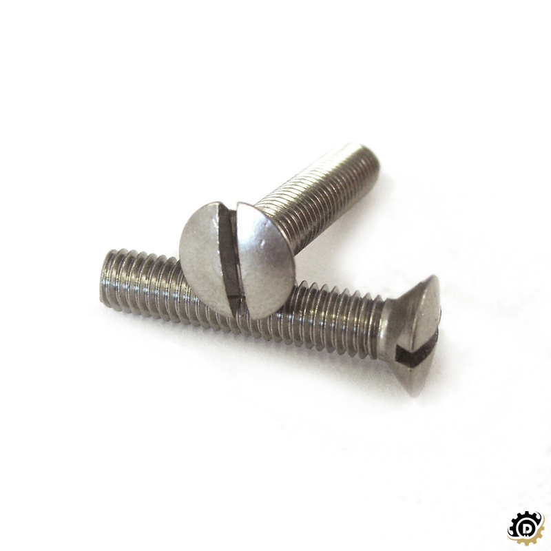 Raised Countersunk Slotted Screws